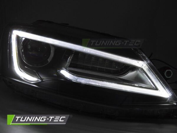 HEADLIGHTS TUBE LIGHT BLACK fits VW JETTA VI 11-18 – Obrázok 2
