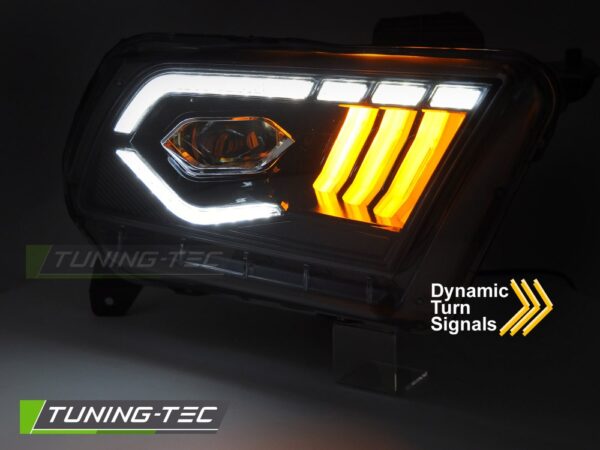 LED HEADLIGHTS BLACK DRL fits FORD MUSTANG 10-13 – Obrázok 3