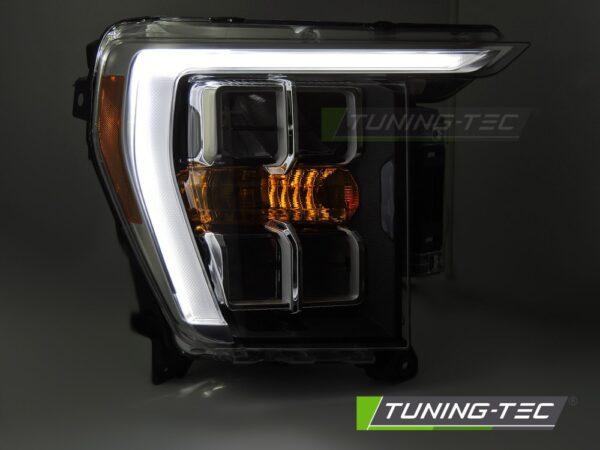 HEADLIGHTS BLACK DRL fits FORD F150 MK14 20-23 – Obrázok 2