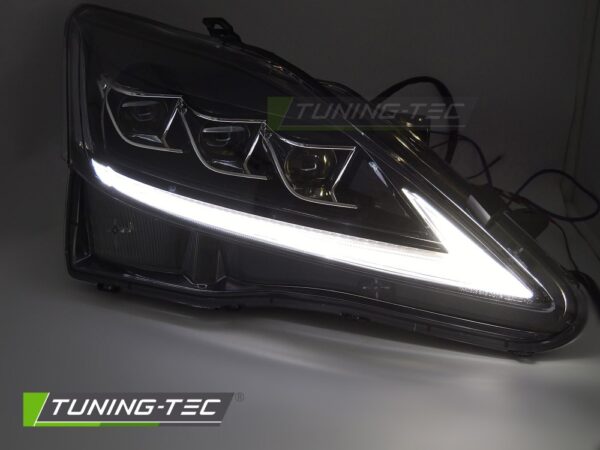 FULL LED HEADLIGHTS LEXUS IS 06-13 LED BLACK – Obrázok 2