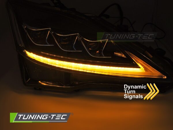 FULL LED HEADLIGHTS LEXUS IS 06-13 LED BLACK – Obrázok 3