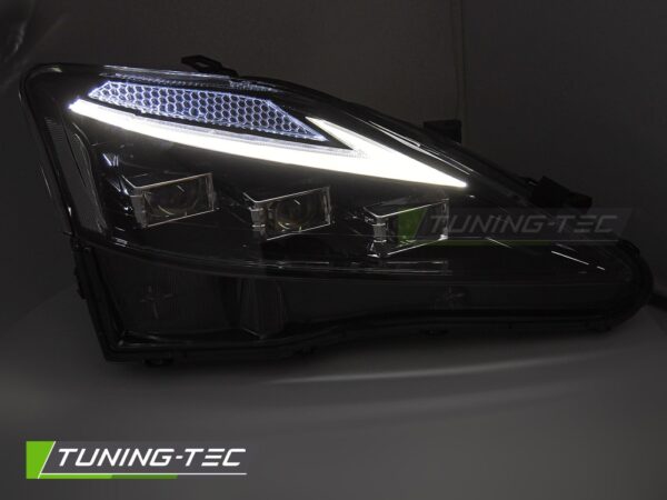 FULL LED HEADLIGHTS LEXUS IS 06-13 LED BLACK – Obrázok 2