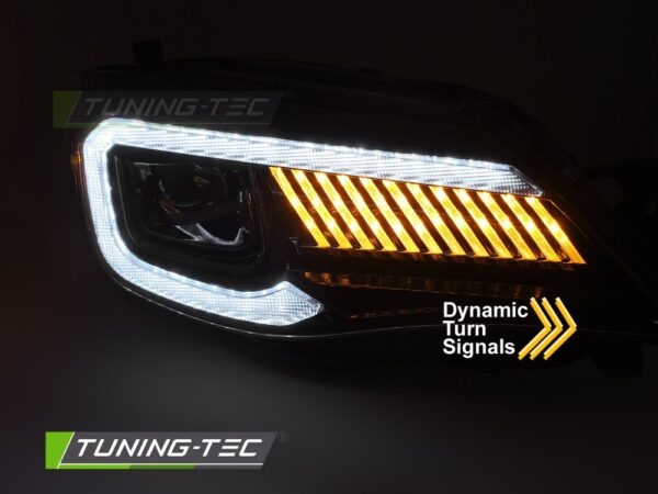 LED HEADLIGHTS TUBE LIGHT BLACK fits SUBARU WRX 08-14 – Obrázok 3