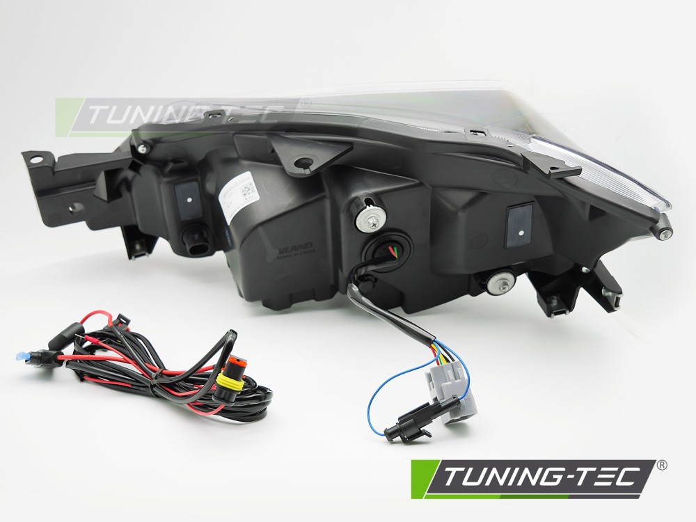 LED HEADLIGHTS TUBE LIGHT BLACK fits SUBARU WRX 08-14 – Obrázok 4