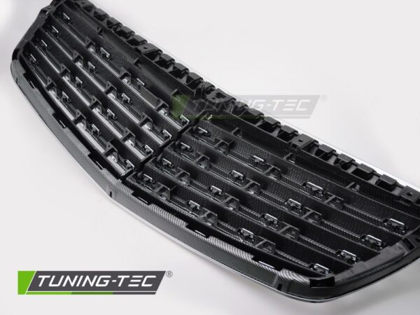 GRILLE CHROME-CARBON LOOK fits MERCEDES S-CLASS W221 05-09 – Obrázok 5