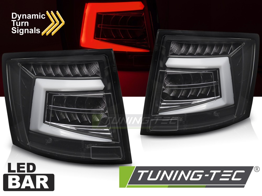 LED BAR TAIL LIGHTS BLACK fits SKODA OCTAVIA III 16-20 SW OEM LED