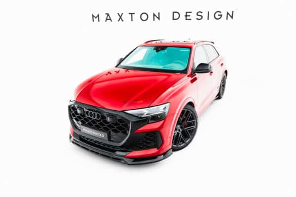 MAXTON DESIGN - Spojler pod predný nárazník, Audi RSQ8 Mk1 Facelift, Čierny lesk