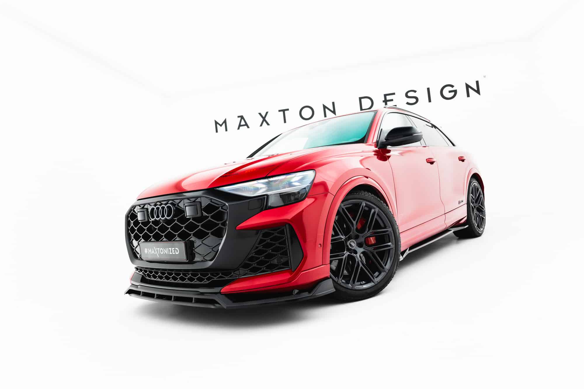 MAXTON DESIGN - Spojler pod predný nárazník, Audi RSQ8 Mk1 Facelift, Čierny lesk – Obrázok 6
