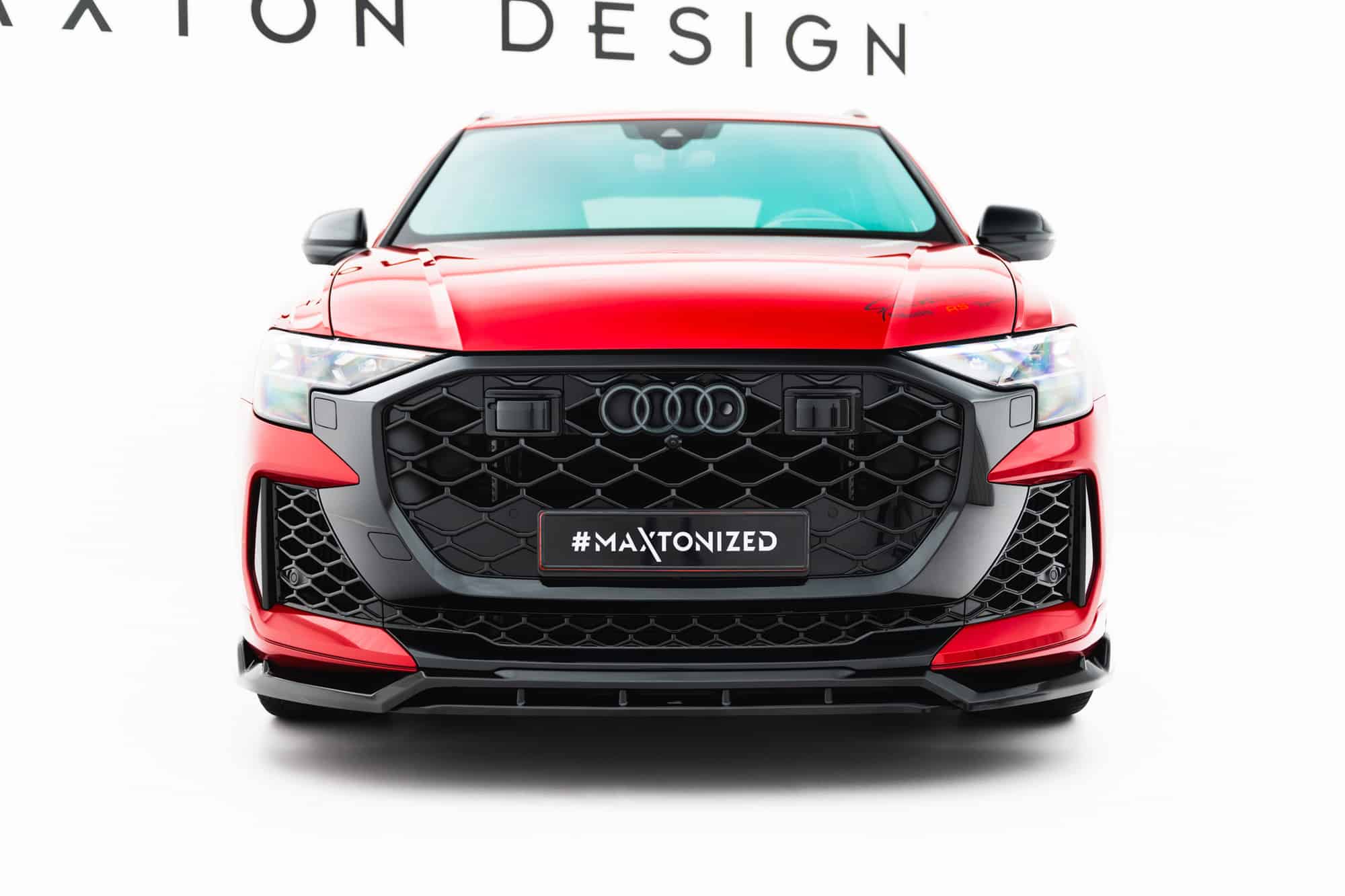 MAXTON DESIGN - Spojler pod predný nárazník, Audi RSQ8 Mk1 Facelift, Čierny lesk – Obrázok 4