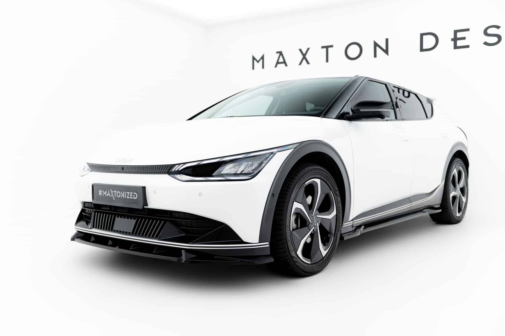 MAXTON DESIGN - Spojler pod predný nárazník, Kia EV6 Mk1, Čierny lesk – Obrázok 5