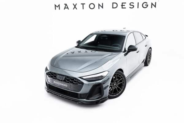 MAXTON DESIGN - Spojler pod predný nárazník V.1, Audi A5 S-Line Sedan / Avant B10, Čierny lesk – Obrázok 2