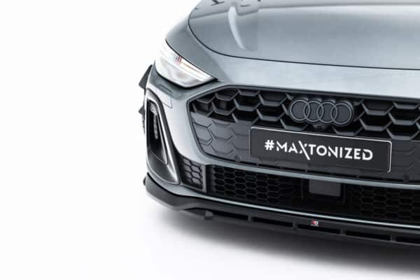 MAXTON DESIGN - Spojler pod predný nárazník V.1, Audi A5 S-Line Sedan / Avant B10, Čierny lesk – Obrázok 6