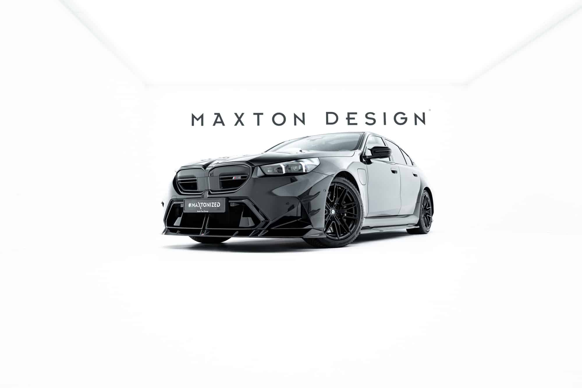 MAXTON DESIGN - Spojler pod predný nárazník V.1, vhodné pre BMW M5 Sedan / Touring G90, Čierny lesk – Obrázok 9