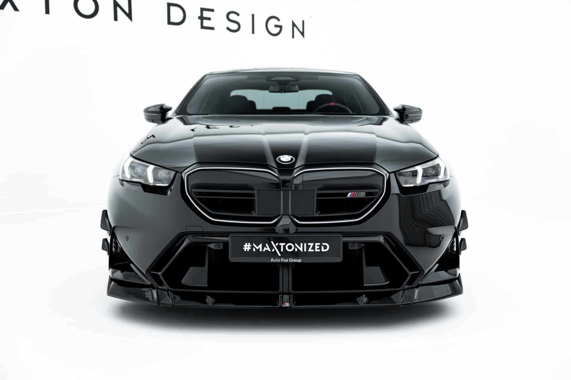 MAXTON DESIGN - Spojler pod predný nárazník V.1, vhodné pre BMW M5 Sedan / Touring G90, Čierny lesk – Obrázok 7