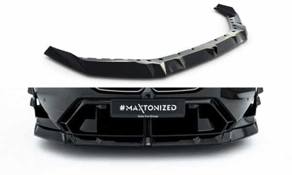 MAXTON DESIGN - Spojler pod predný nárazník V.1, vhodné pre BMW M5 Sedan / Touring G90, Čierny lesk