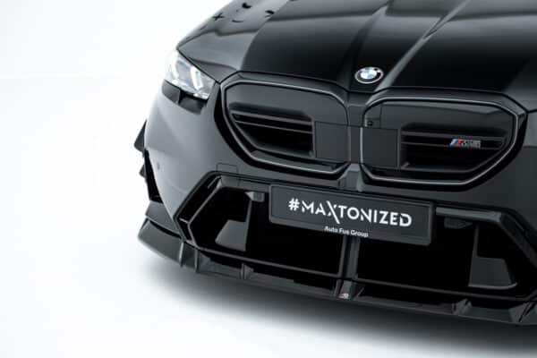 MAXTON DESIGN - Spojler pod predný nárazník V.1, vhodné pre BMW M5 Sedan / Touring G90, Čierny lesk – Obrázok 6
