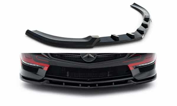 MAXTON DESIGN - Spojler pod predný nárazník V.1, Mercedes-Benz SL 63 AMG R231, Čierny lesk