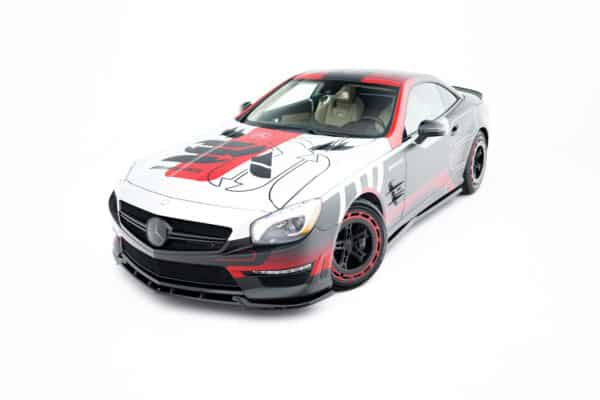 MAXTON DESIGN - Spojler pod predný nárazník V.1, Mercedes-Benz SL 63 AMG R231, Čierny lesk – Obrázok 2