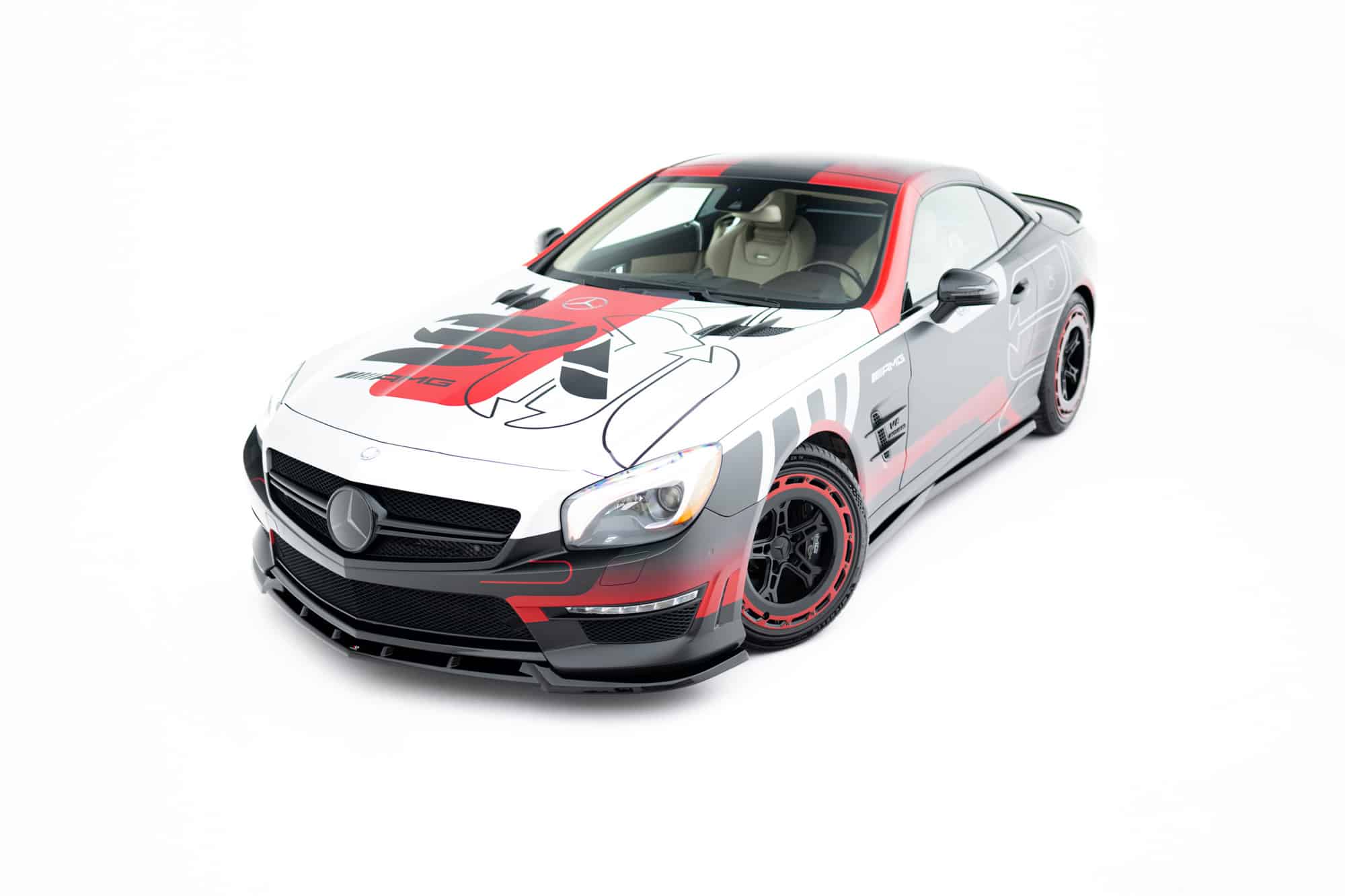 MAXTON DESIGN - Spojler pod predný nárazník V.1, Mercedes-Benz SL 63 AMG R231, Čierny lesk – Obrázok 2
