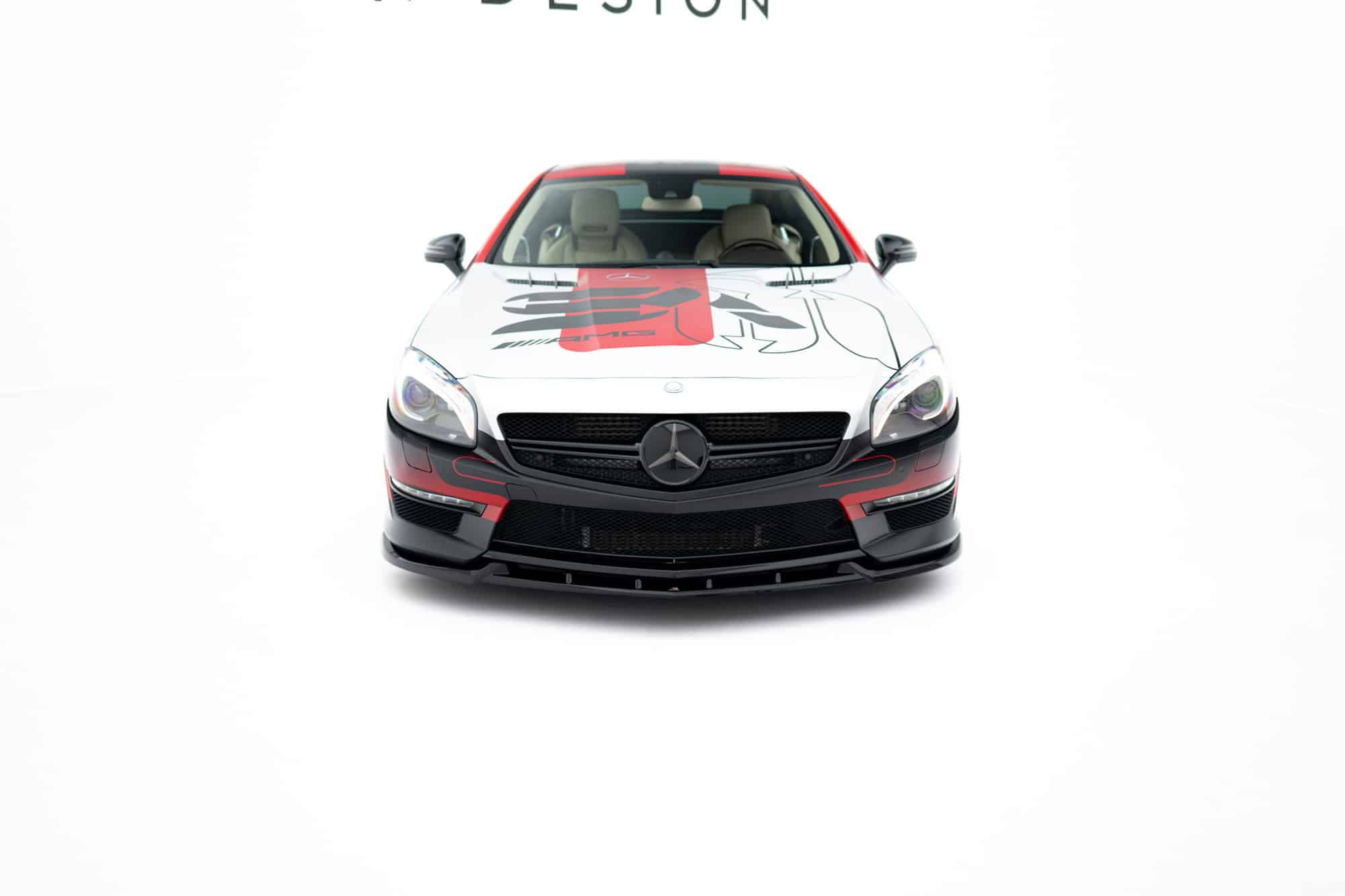 MAXTON DESIGN - Spojler pod predný nárazník V.1, Mercedes-Benz SL 63 AMG R231, Čierny lesk – Obrázok 7