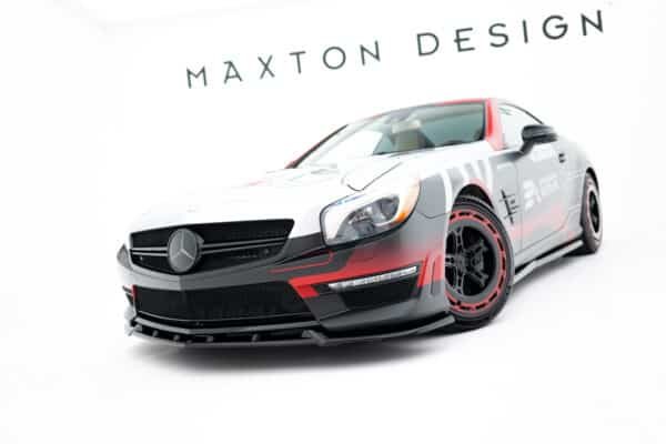 MAXTON DESIGN - Spojler pod predný nárazník V.1, Mercedes-Benz SL 63 AMG R231, Čierny lesk – Obrázok 6