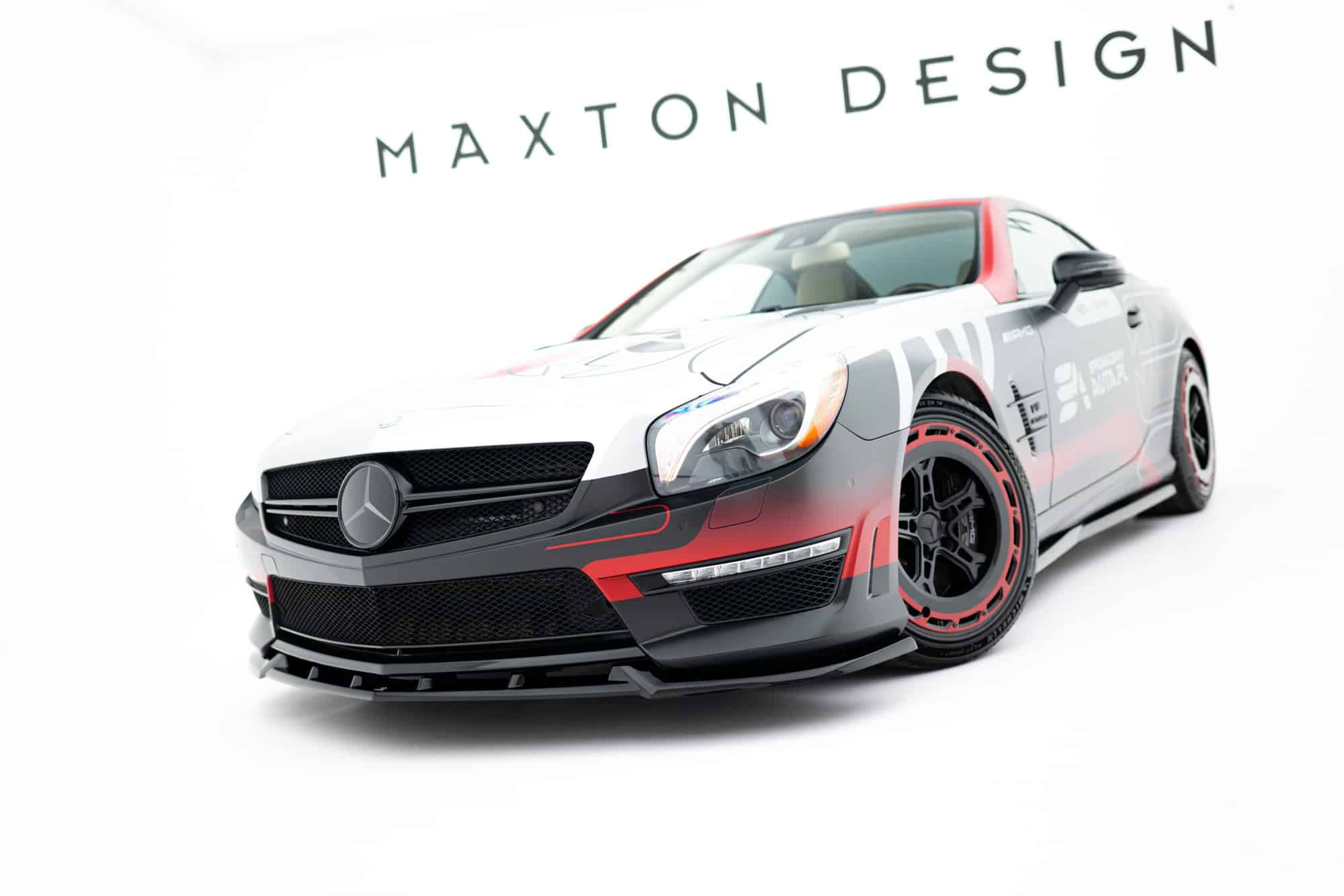 MAXTON DESIGN - Spojler pod predný nárazník V.1, Mercedes-Benz SL 63 AMG R231, Čierny lesk – Obrázok 6