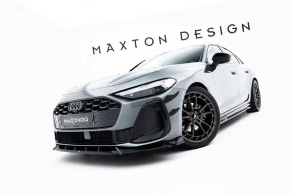 MAXTON DESIGN - Spojler pod predný nárazník V.2, Audi A5 S-Line Sedan / Avant B10, Čierny lesk – Obrázok 6