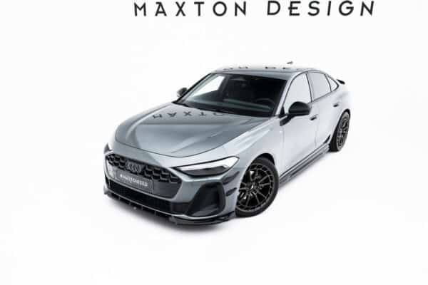 MAXTON DESIGN - Spojler pod predný nárazník V.2, Audi A5 S-Line Sedan / Avant B10, Čierny lesk – Obrázok 5