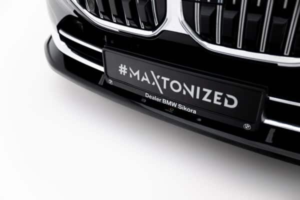 MAXTON DESIGN - Spojler pod predný nárazník V.2, vhodné pre BMW 7 G70, Čierny lesk – Obrázok 6