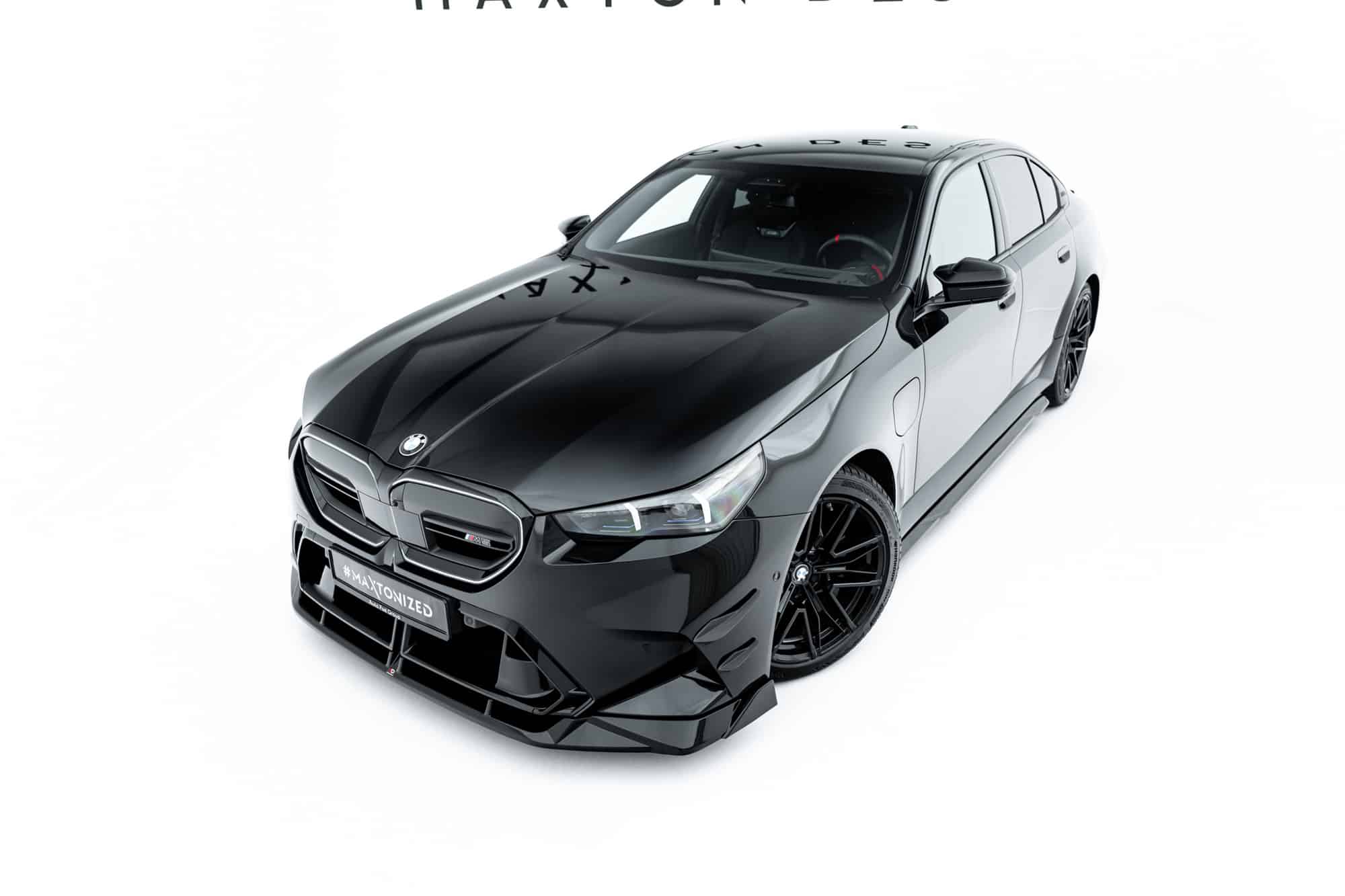 MAXTON DESIGN - Spojler pod predný nárazník V.2, BMW M5 Sedan / Touring G90, Čierny lesk – Obrázok 7