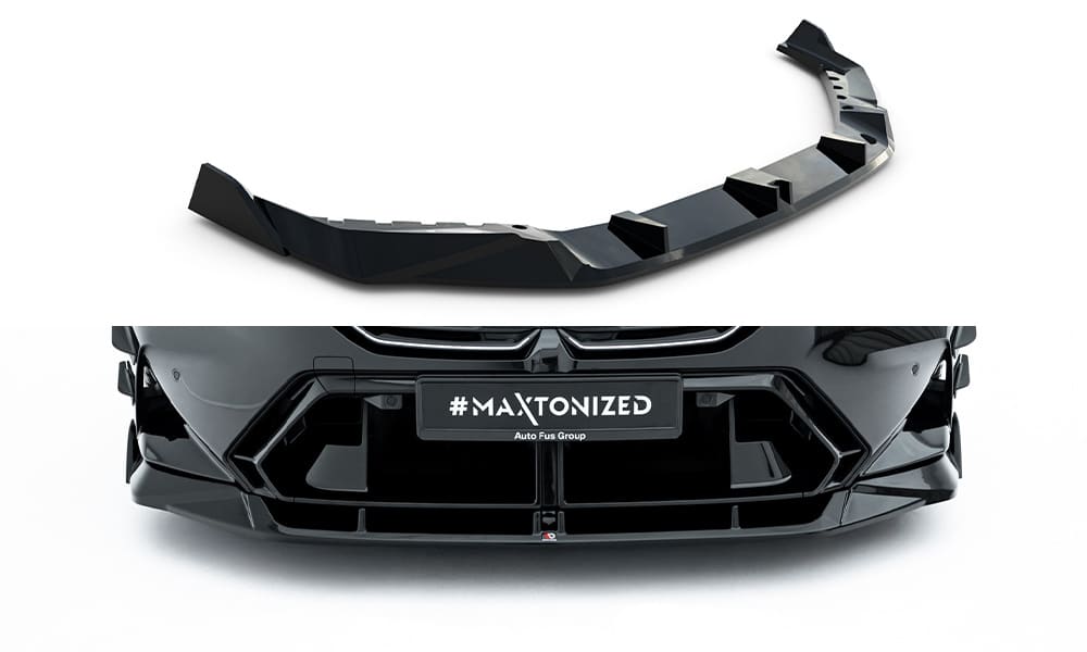 MAXTON DESIGN - Spojler pod predný nárazník V.2, BMW M5 Sedan / Touring G90, Čierny lesk