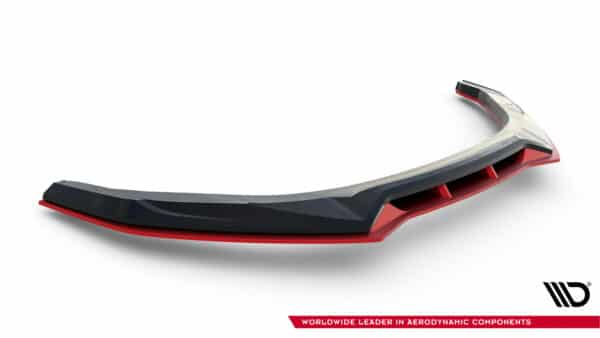 MAXTON DESIGN - Spojler pod predný nárazník V.2 Subaru BRZ Mk2, Čierny lesk + červená – Obrázok 4