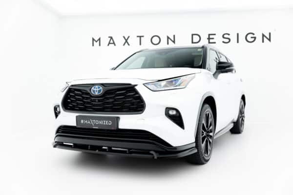 MAXTON DESIGN - Spojler pod predný nárazník V.2, Toyota Highlander Mk4 , Čierny lesk – Obrázok 6
