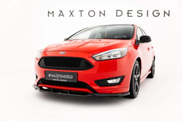 MAXTON DESIGN - Spojler pod predný nárazník V.3, Ford Focus ST-Line Mk3 Facelift, Čierny lesk – Obrázok 3