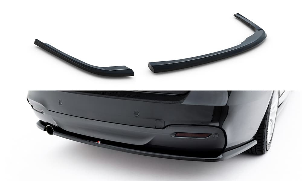 MAXTON DESIGN - Spojler pod zadný nárazník, vhodné pre BMW 3 GT M-Pack F34, Čierny lesk