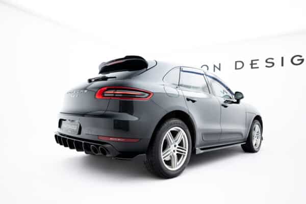 MAXTON DESIGN - Bočné difúzory zadného nárazníka V.2 , Porsche Macan Mk1, Čierny lesk