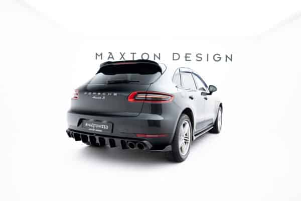 MAXTON DESIGN - Bočné difúzory zadného nárazníka V.2 , Porsche Macan Mk1, Čierny lesk – Obrázok 5