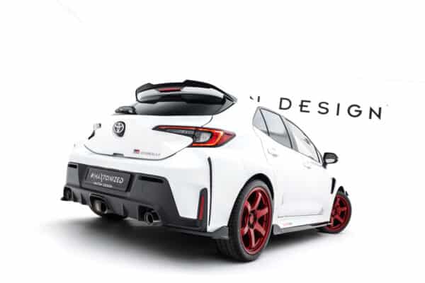 MAXTON DESIGN - Bočné spojlere pod zadný nárazník V.2, Toyota GR Corolla Mk12, Čierny lesk – Obrázok 2