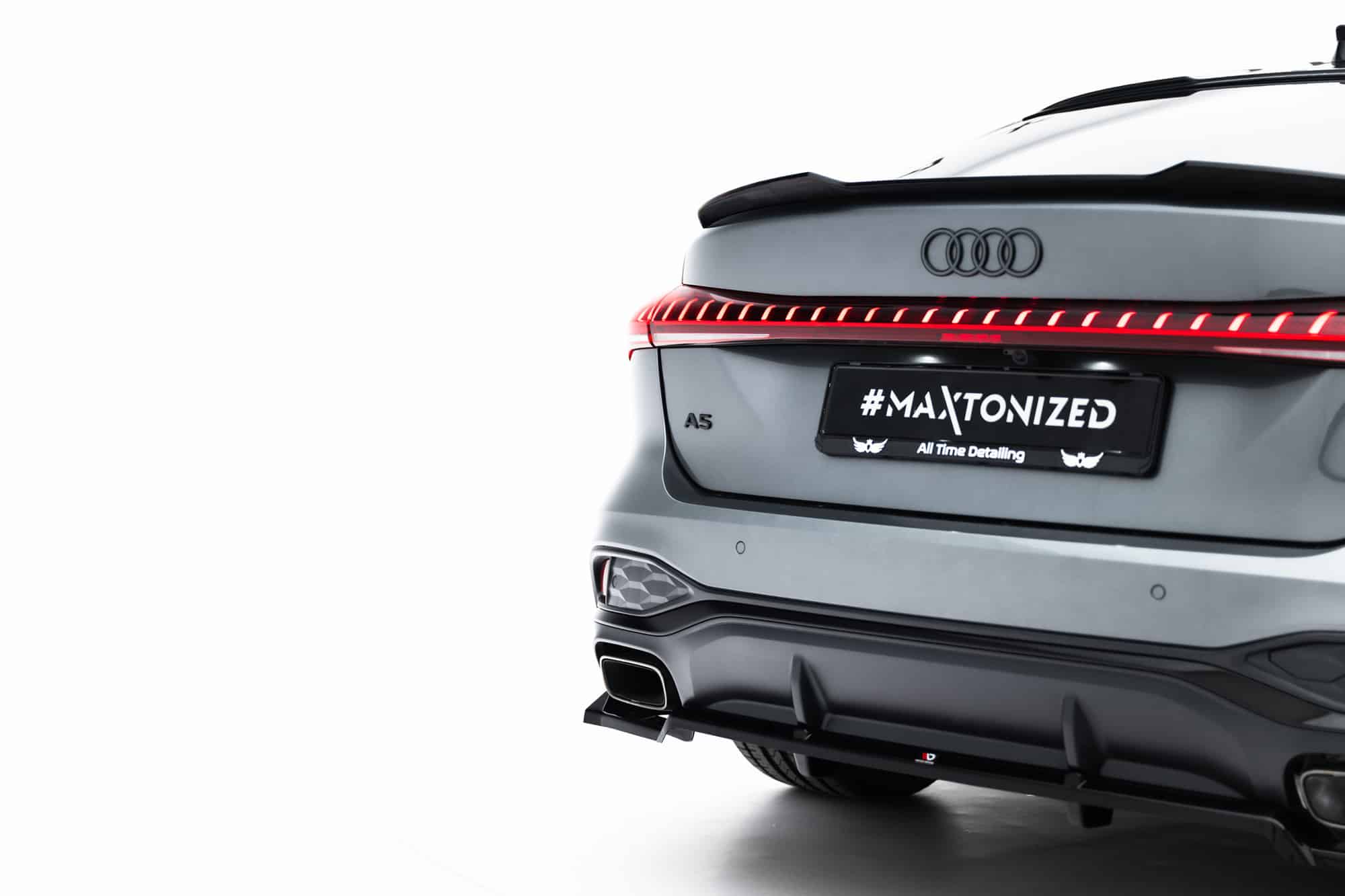 MAXTON DESIGN - Spojler pod zadný nárazník, Audi A5 S-Line Sedan / Avant B10, Čierny lesk – Obrázok 6