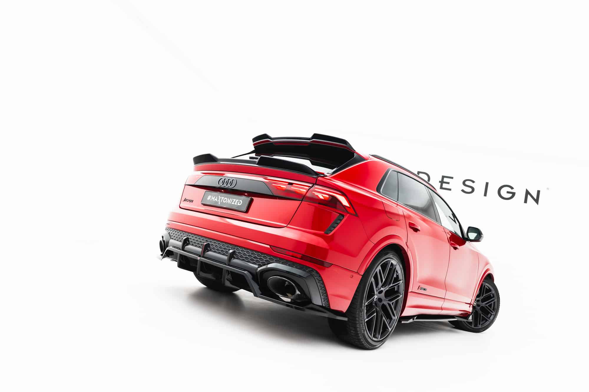 MAXTON DESIGN - Spojler pod zadný nárazník, Audi RSQ8 Mk1 Facelift, Čierny lesk – Obrázok 7