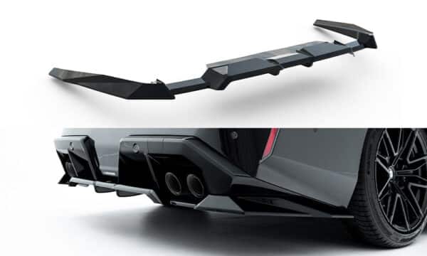 MAXTON DESIGN - Spojler pod zadný nárazník, vhodné pre BMW M5 Sedan / Touring G90, Čierny lesk