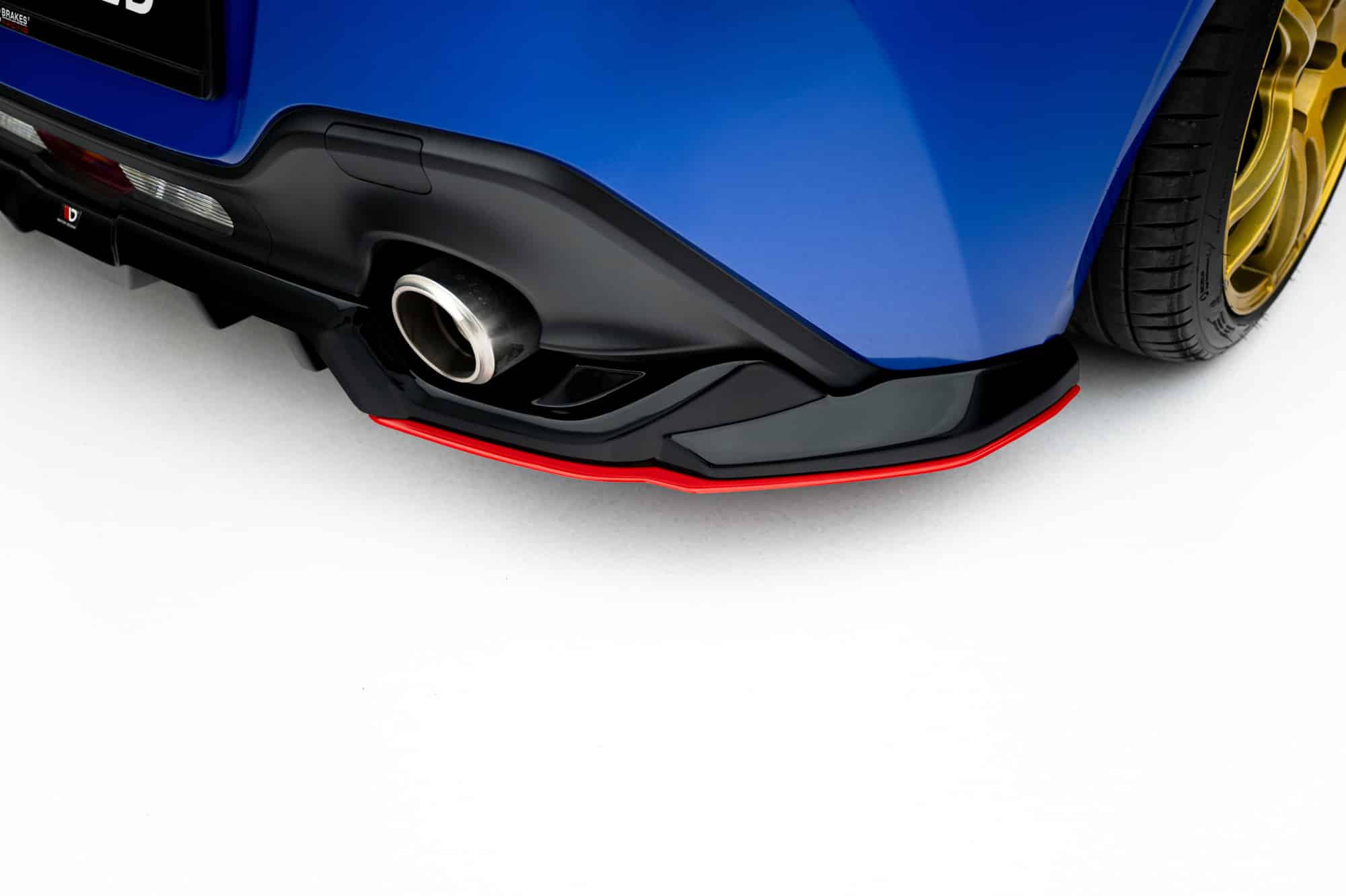 MAXTON DESIGN - Spojler pod zadný nárazník V.2, Subaru BRZ Mk2, Čierny lesk + Červená – Obrázok 6