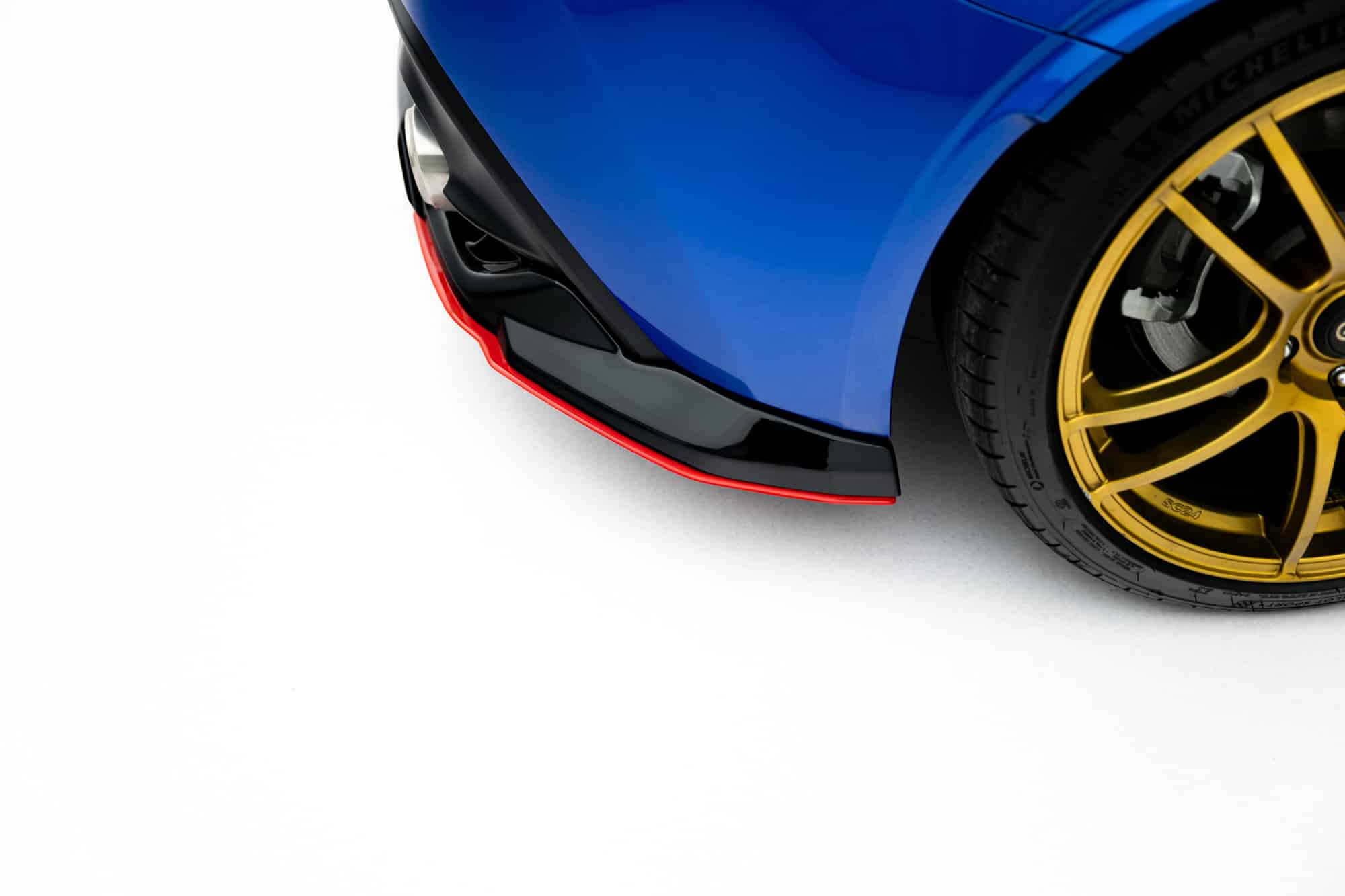 MAXTON DESIGN - Spojler pod zadný nárazník V.2, Subaru BRZ Mk2, Čierny lesk + Červená – Obrázok 5