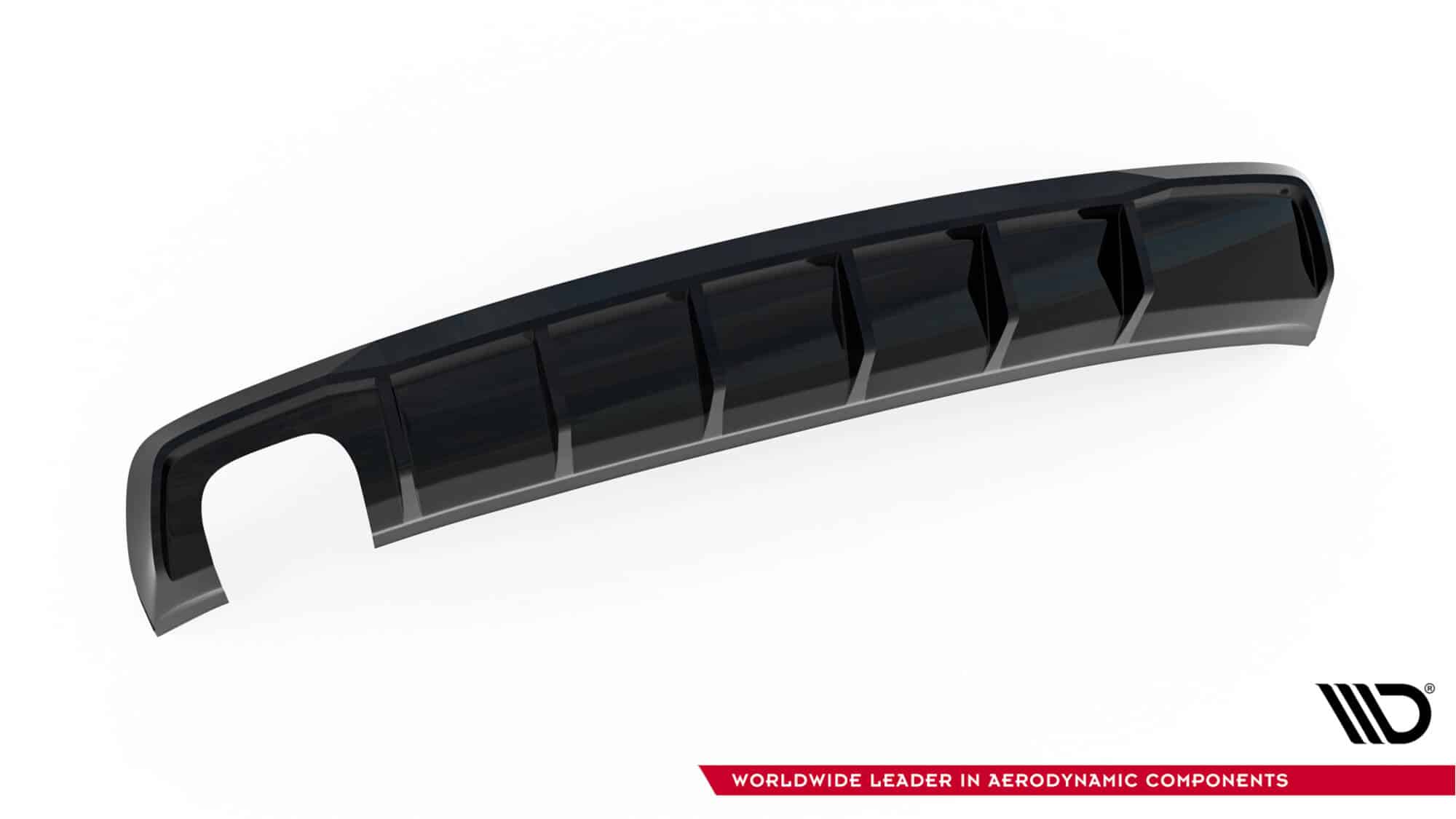 MAXTON DESIGN - Difúzor zadného nárazníka Audi A3 Sedan 8V, Čierny lesk – Obrázok 3