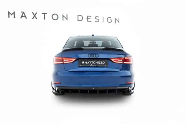 MAXTON DESIGN - Difúzor zadného nárazníka Audi A3 Sedan 8V, Čierny lesk – Obrázok 7