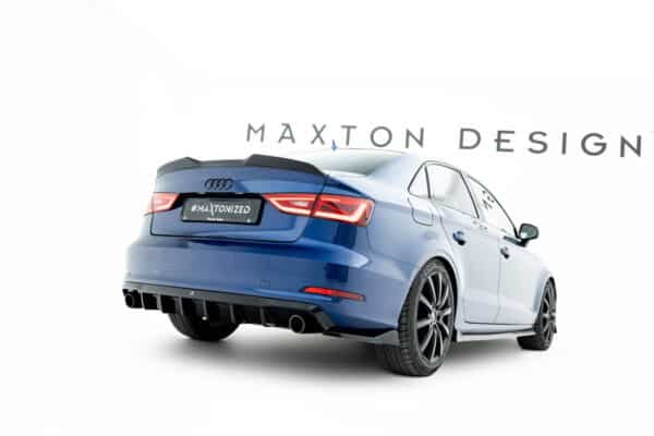 MAXTON DESIGN - Difúzor zadného nárazníka Audi A3 Sedan 8V, Čierny lesk – Obrázok 6