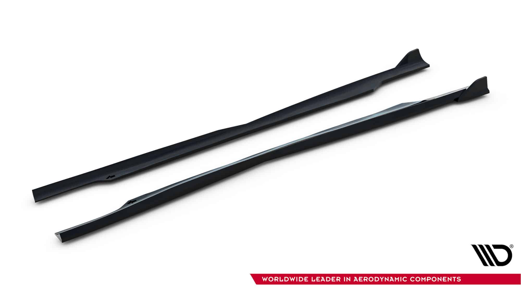 MAXTON DESIGN - Lišty pod bočné prahy Dodge Charger RT Scat Pack Widebody Mk3 Facelift, Čierny lesk – Obrázok 4