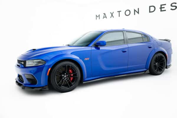MAXTON DESIGN - Lišty pod bočné prahy Dodge Charger RT Scat Pack Widebody Mk3 Facelift, Čierny lesk – Obrázok 2
