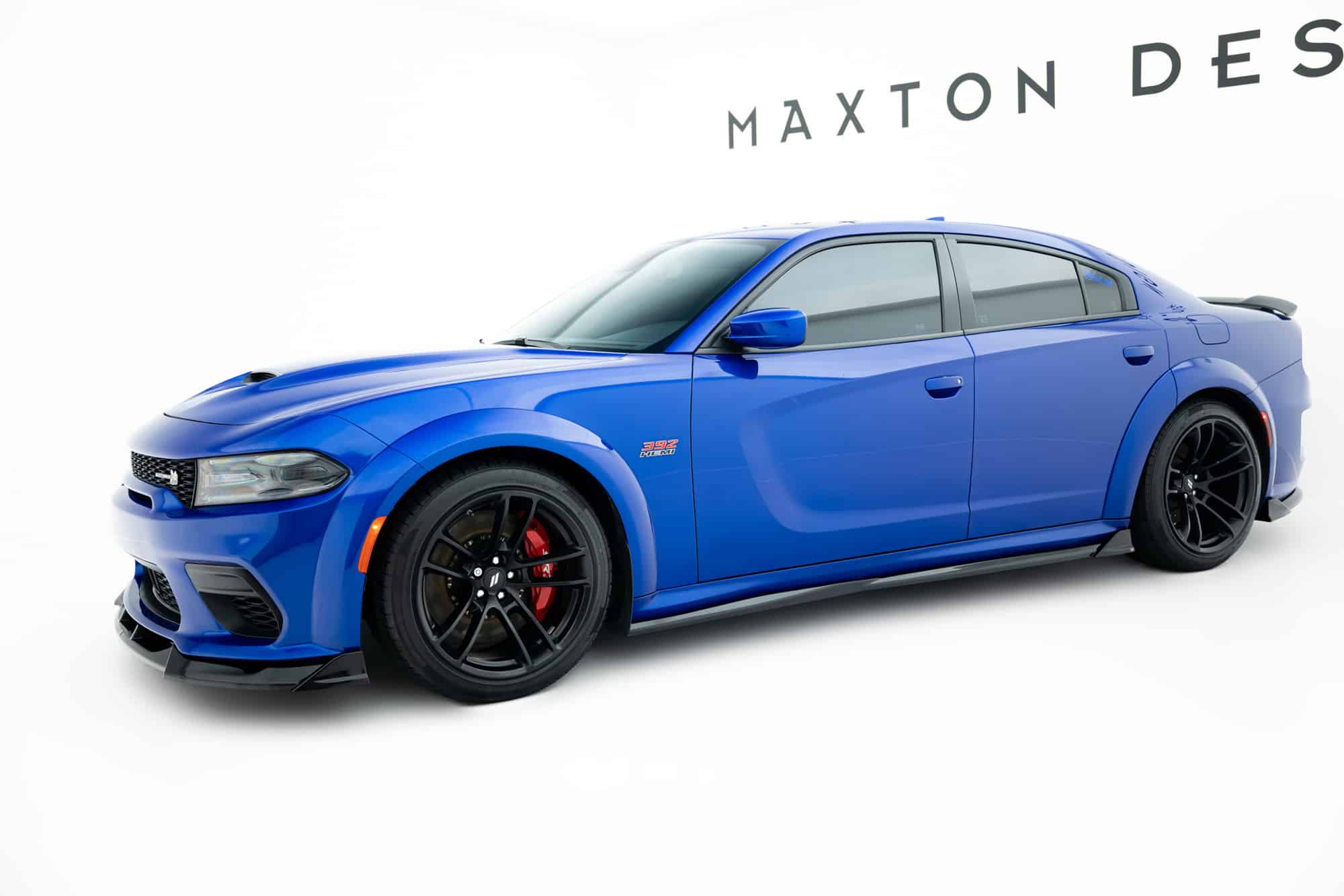 MAXTON DESIGN - Lišty pod bočné prahy Dodge Charger RT Scat Pack Widebody Mk3 Facelift, Čierny lesk – Obrázok 2