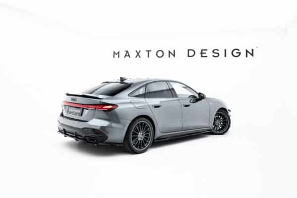 MAXTON DESIGN - Lišty pod bočné prahy, Audi A5 S-Line Sedan / Avant B10, Čierny lesk – Obrázok 5